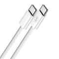 SiGN USB-C till USB-C-kabel, 60W/3A, 1m - Vit