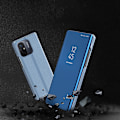 Pikkukuva 8 / 8: Kiiltävä läppäkotelo Xiaomi Redmi 11A / Poco C55 / Redmi 12C Clear View Case Mustalle