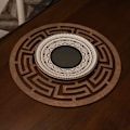 Miniatyrbillede 2 af 5: Træbordmåttesæt (6 stykker) Labyrint - Wenge
