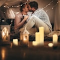 Miniatyrbild 3 av 8: LED-blockljus vax set om 6