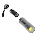 Miniatyrbillede 2 af 5: Lommelygte COB LED i aluminium