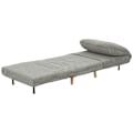 Miniatyrbillede 1 af 10: 2-i-1 sovesofa, stoleseng, justerbar klapmadras, gæsteseng i fløjlsbukslook, til soveværelse, stue, grå 82 x 89 x 83 cm Aosom