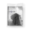 Miniatyrbillede 3 af 3: Hook og Loop kabel Binder | Plastikpose | Grå | 10 stk.