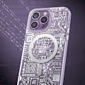 Pikkukuva 6 / 9: Magneettinen kotelo iPhone 14 Pro Max MagSafe PQY Geek Series hopea