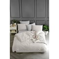 Pikkukuva 1 / 2: Yhden peitonpäällinen setti lankavärjätty - beige