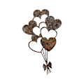 Miniatyrbillede 6 af 8: Dekorativt metalvægtilbehør Rusty Heart 1