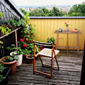 Miniatyrbillede 5 af 9: Rektangulært klapbord træbrun