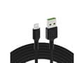 Green Cell Cable Ray USB-A - Lightning LED 2m, snabbladdning Apple 2.4A