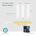Pikkukuva 3 / 9: SmartLife Jouluvalot | Verho | Wi-Fi | Lämmin Valkoinen | 200 LED's | 3.00 m | Android™ / IOS