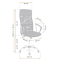 Pikkukuva 6 / 9: Sofatel Tamar micromesh-työtuoli, musta