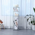 Miniatyrbillede 5 af 5: Herzberg 5-lags multifunktions bogreol og opbevaringsstativ - 42x153 cm sort