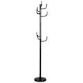 Miniatyrbillede 3 af 5: Knageholder med 8 kroge jakkestander lavet af metal sort 38 x 175 cm