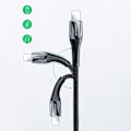 Pikkukuva 6 / 9: Kaapeli iPhonelle USB-C - Lightning Power Delivery 20W 2.4A 1.2m punainen