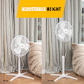 Miniatyrbillede 7 af 8: Gulvventilator 23cm Justerbar Højde 85-115 cm