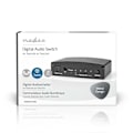 Miniatyrbillede 9 af 9: Digital Audio Switch | 4-vejs | Tilslutninger indgang: DC strøm / 4x TosLink | Tilslutninger udgang: TosLink Hun | Fjernbetjening / Manual / Trykknap