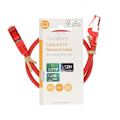 Pikkukuva 3 / 3: CAT6 Verkkokaapeli | RJ45 uros | RJ45 uros | S/FTP | 0.50 m | Pyöreä | LSZH | Punainen | Label