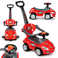 Pikkukuva 1 / 10: Ride On Toy Push Car Walker kahvalla 3in1-punainen