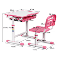 Miniatyrbillede 3 af 5: Vipbart børnebord, ungdomsbord, pink