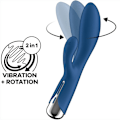 Pikkukuva 7 / 8: Satisfyer - Spinning Rabbit 1 Clitoris and G-Spot Stimulation Blue