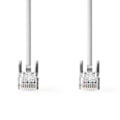 Pikkukuva 2 / 3: CAT5e verkkokaapeli | U/UTP | RJ45 uros | RJ45 uros | 2.00 m | Pyöreä | PVC | Harmaa | Muovipussi