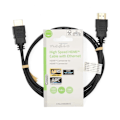Pikkukuva 3 / 3: High Speed ​​HDMI ™ Kaapeli Ethernet | HDMI™ liitin | HDMI™ liitin | 4K@60Hz | ARC | 18 Gbps | 1.00 m | Pyöreä | PVC | Musta | Label
