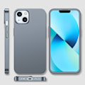Miniatyrbillede 8 af 9: Cover til iPhone 13, bag- og frontcover + hærdet glas, grå
