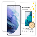 Miniatyrbillede 1 af 9: 9H hærdet glas til hele skærmen på Samsung Galaxy S23 med en sort Full Glue ramme