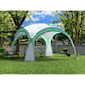 Miniatyrbild 3 av 7: Trädgårdsevenemang paviljongtält för picknick + ModernHome väska - grön