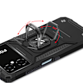 Miniatyrbillede 5 af 7: Pansret etui til Samsung Galaxy A03, Ring Armor magnetisk holder, sort