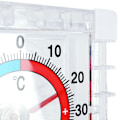 Miniatyrbild 5 av 10: Kvadratisk bimetallisk termometer för fönster, -50°C till +50°C