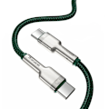 Miniatyrbillede 3 af 9: USB-C - USB-C kabel Cafule Metal Data Strømforsyning 100W 2m - grøn