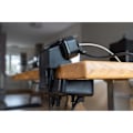 Pikkukuva 2 / 6: brennenstuhl®estilo Duplex-jatkojohto ylijännitesuojalla, 1x USB C, 1x USB A, 9x pistorasiat, hopea/musta