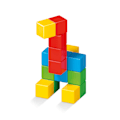 Miniatyrbillede 2 af 6: Geomag Magicube Crystal 16 Stk