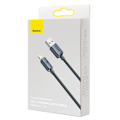 Pikkukuva 5 / 9: Kaapeli nopeaan lataukseen ja tiedonsiirtoon USB Iphone Lightning 2.4A 2m musta
