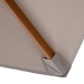 Miniatyrbillede 9 af 10: Parasolhaveparaply Med 3-Lags Solbeskyttelse, Bambus & 180/㎡ Polyester, Grå, Ø2,5 X 2,3 M