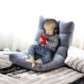 Pikkukuva 2 / 5: Lattiatuoli Taitettava Lazy Sohva Lazy Tatami Lattiatyyny musta/harmaa/kahvinharmaa