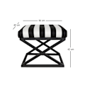Miniatyrbillede 2 af 2: Puf Capraz - Sort, Hvid