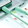 Pikkukuva 7 / 7: Multi-Color Series USB-A - USB-C kaapeli 100W nopea siirto 1m vaaleanpunainen