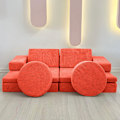 Miniatyrbillede 1 af 9: 2-sæders sovesofa puslespil - Orange