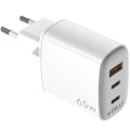 Miniatyrbillede 1 af 3: USB-oplader GaN 1 x USB-A + 2 x USB-C PD 65W
