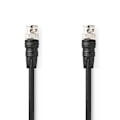 Miniatyrbild 1 av 3: BNC-videokabel | BNC Hane | BNC Hane | Nickelplaterad | 75 Ohm | 1.00 m | Rund | PVC | Svart | Label
