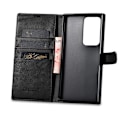 Pikkukuva 1 / 9: Nahkainen lompakkokotelo Samsung Galaxy S23 Ultra Wallet Case -kotelolle, musta