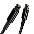 Miniatyrbillede 4 af 9: Kabel til iPhone USB-C - Lynhurtig opladning 20W 1m - helt sort