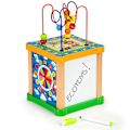 Miniatyrbild 2 av 10: Träsorterare pedagogisk kub + tavla mula Ecotoys
