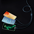 Miniatyrbild 9 av 9: Flash Series II USB-C USB Typ A-kabel Iphone Lightning microUSB 100W 1,5m blå
