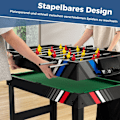 Pikkukuva 5 / 5: 4 in 1 -monipelipöytä, jossa on pöytäjalkapallo, biljardi, ilmakiekko ja pöytätennis arcade-pelisetti