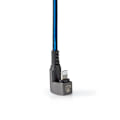 Pikkukuva 6 / 9: USB kaapeli | USB 2.0 | Apple Lightning 8-Pin | USB-A Uros | 12 W | 480 Mbps | Niklattu | 1.00 m | Pyöreä | Nailon / Punottu | Musta / Sininen | Laati