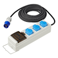 Miniatyrbillede 2 af 6: Telt/foldevognenhed 10M 3x2,5mm² med MCCB og RCD