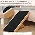 Pikkukuva 5 / 10: Lemmikkiramppi Säädettävä Koiraramppi Liukumattomalla Matolla, Mänty, Polyesteri, 90X40X61Cm