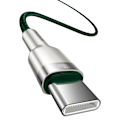 Miniatyrbillede 2 af 9: USB-C - USB-C kabel Cafule Metal Data Strømforsyning 100W 2m - grøn